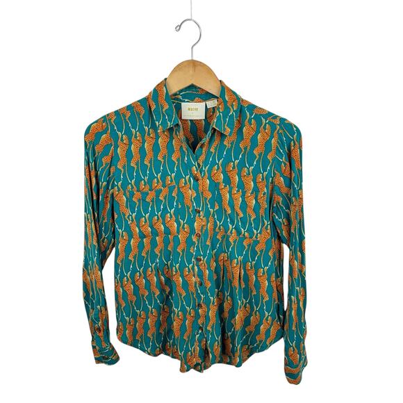 Anthropologie Maeve Cheetah Shirt - Picture 2 of 6